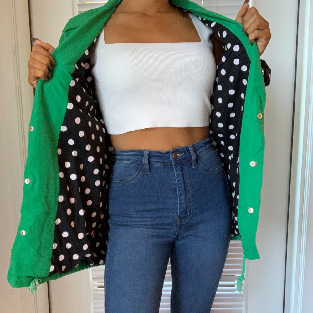 Lazy Oaf green jacket 💚 FUN!